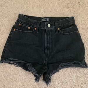 ABERCROMBIE High Rise Jean Shorts